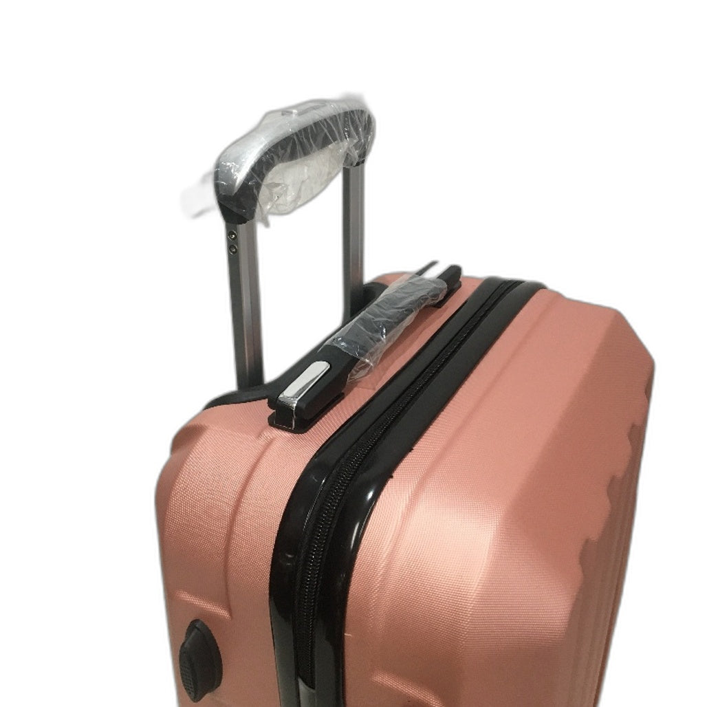 Slimbridge 20 Inch Carry On Spinner Wheel Travel Luggage Rose Gold Suitcase NEW