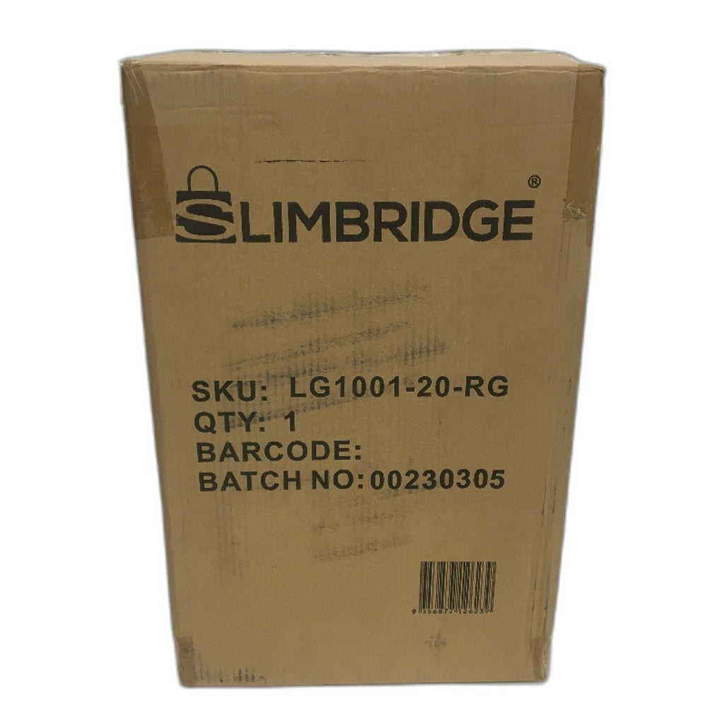 Slimbridge 20 Inch Carry On Spinner Wheel Travel Luggage Rose Gold Suitcase NEW