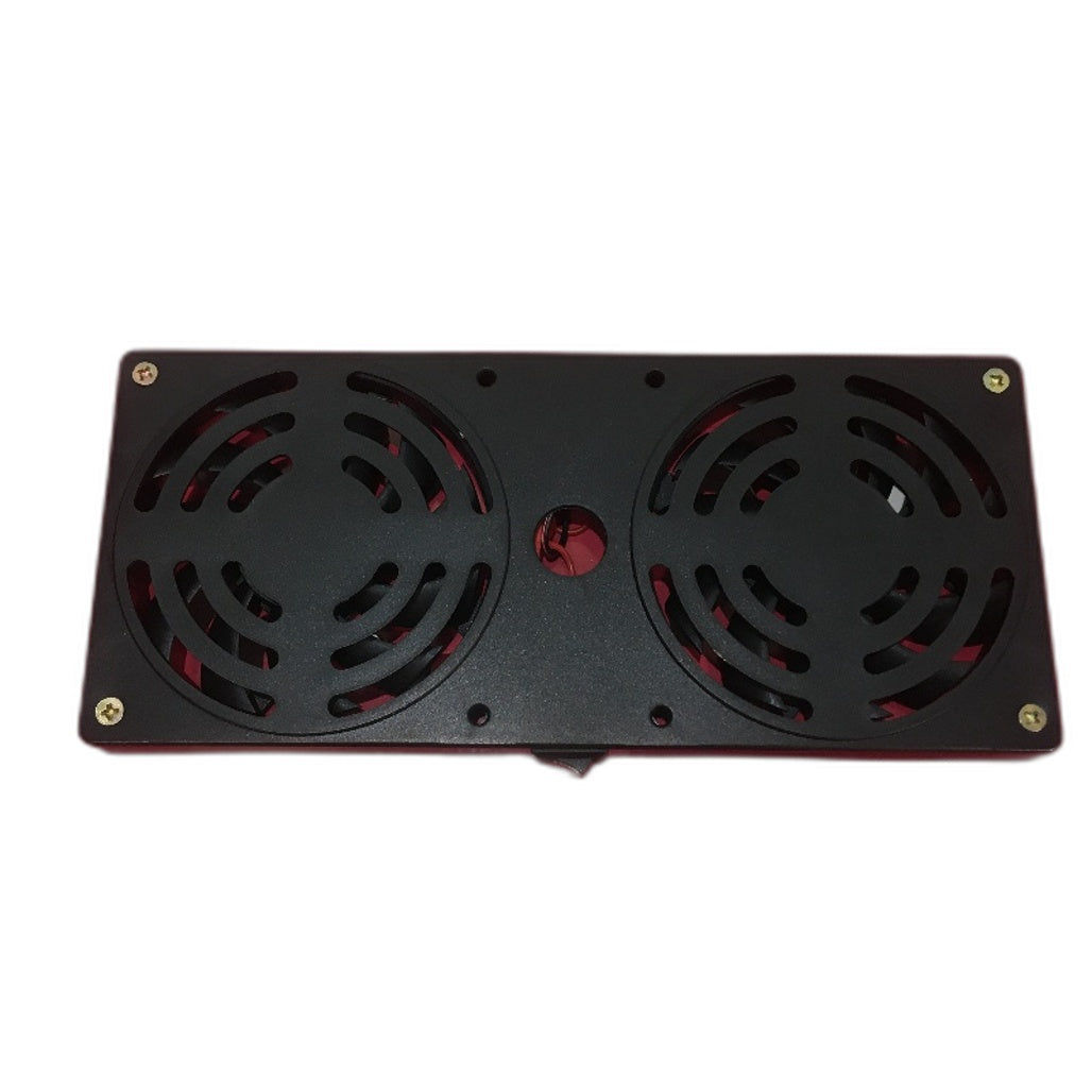 Multifunctional Aluminum Red Laptop Table with USB Fan and Mouse Pad NEW