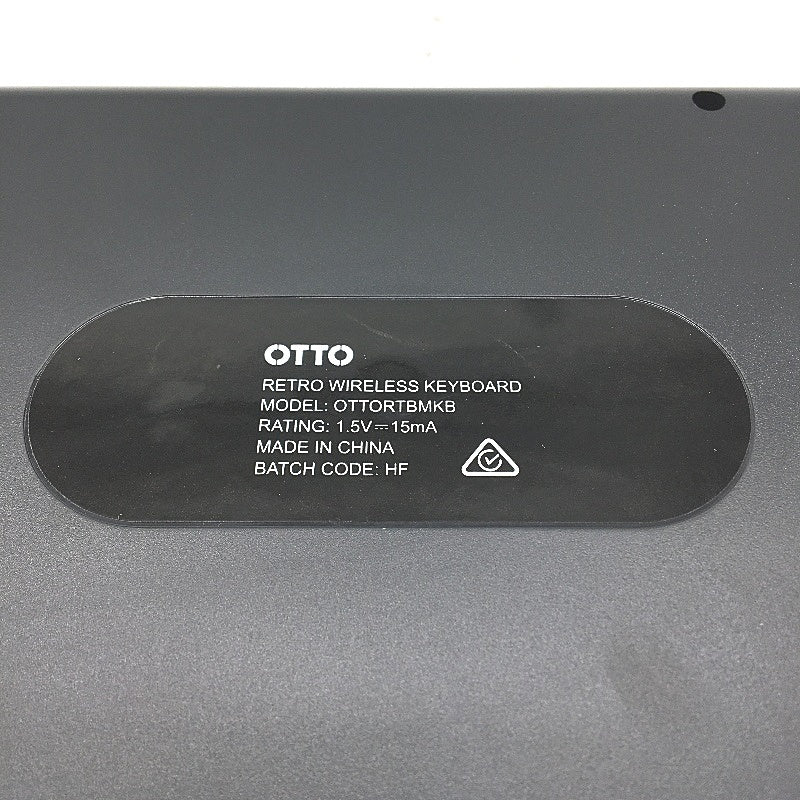 Otto Wood Style Retro Typewriter Wireless Full Sized Keyboard and Mouse Set NEW