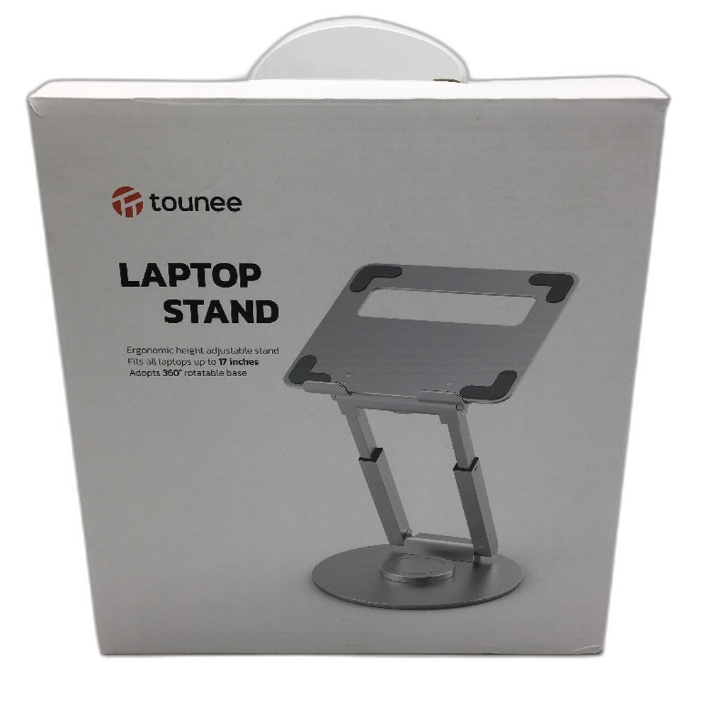 Tounee LS07 EXPRO Telescopic Laptop Stand with 360 Swivel Base in Black NEW