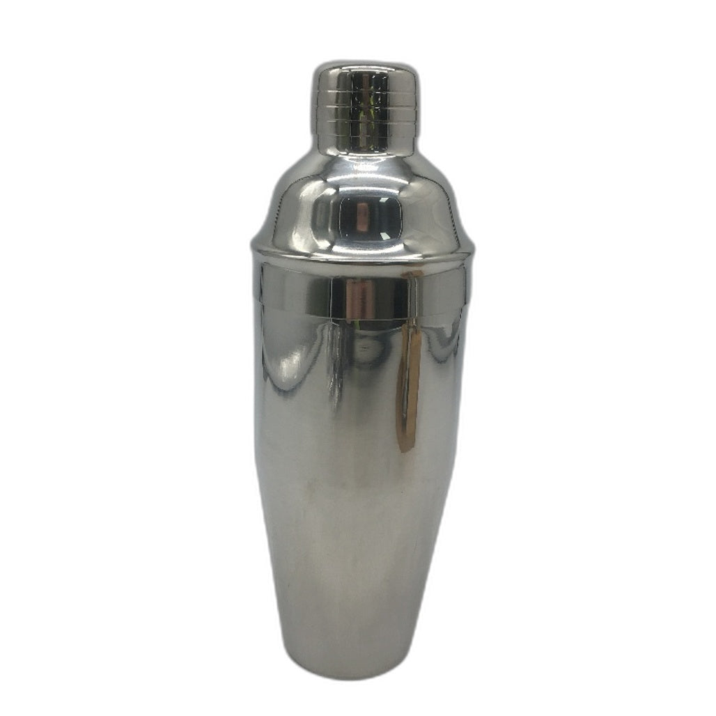 12 Piece Stainless Steel Silver Cocktail Shaker Set with Bamboo Stand NEW