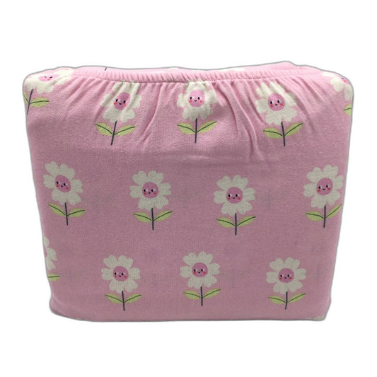 Target Cotton Libbi Daisy Pink Flannelette Sheet Set SINGLE Inc 3 P/Cases  NEW