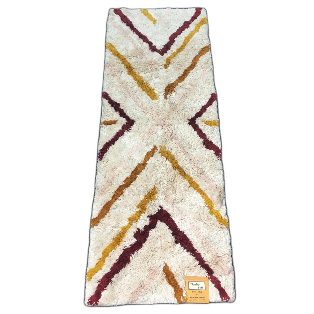 Target Adira Plush & Soft Earth Tones Shaggy Bath Runner 147cm NEW