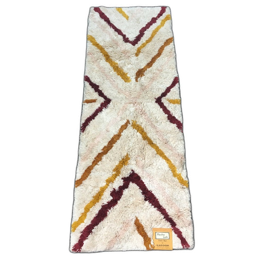Target Adira Plush & Soft Earth Tones Shaggy Bath Runner 147cm NEW