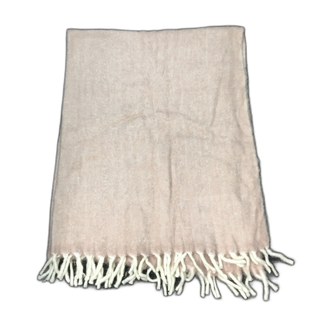 H & M Home Pink & White Super Soft Deluxe Fringed Throw Blanket 130x170cm NEW