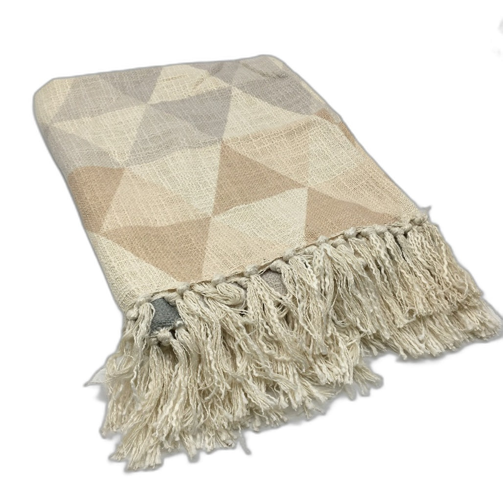 Target Sample Woven Geo Patterned Fringed Lightweight Throw Rug Blanket NEW