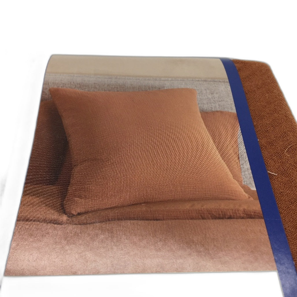 House & Home Olivia Rust Cotton Muslin European Pillowcase 65cm NEW