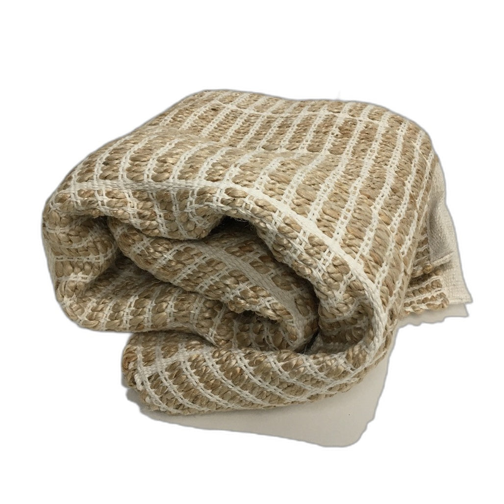 Target Natural Fibre Roped Knit Neutral Colours Large Floor Rug NEW