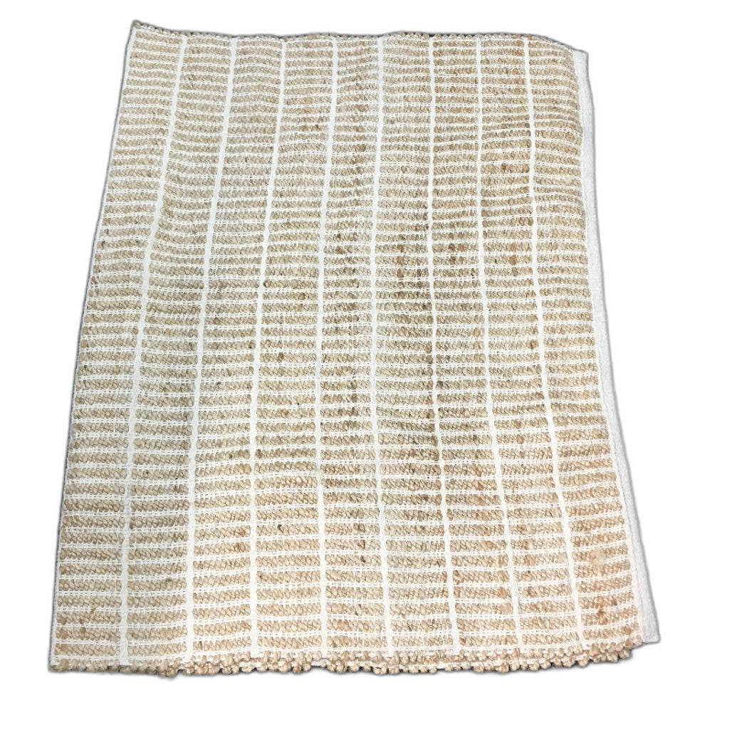 Target Natural Fibre Roped Knit Neutral Colours Large Floor Rug NEW