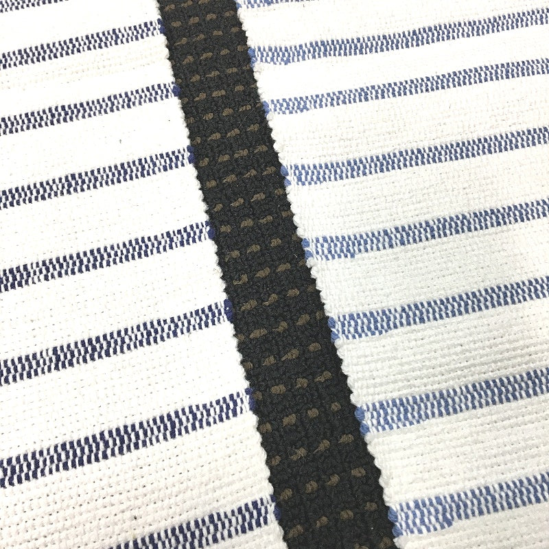 Target 2 Pack 100% Cotton White & Blue Stripe Woven Table Runners NEW