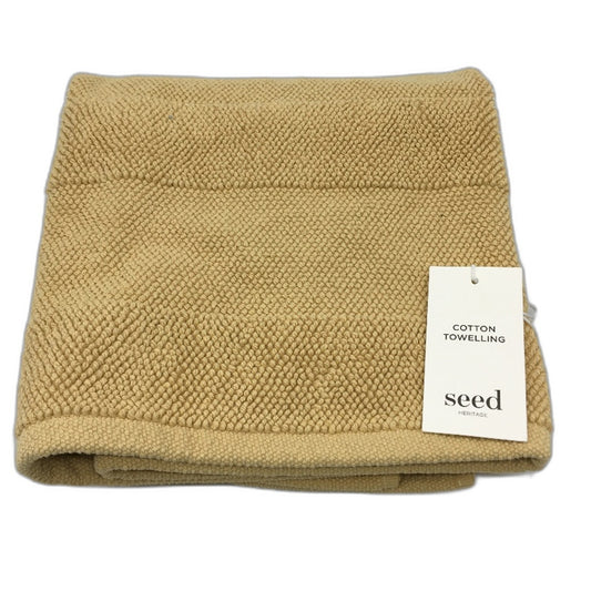 Seed Heritage Turkish 100% Cotton Butter Lemon Towelling Bath Mat 50 x 85cm NEW