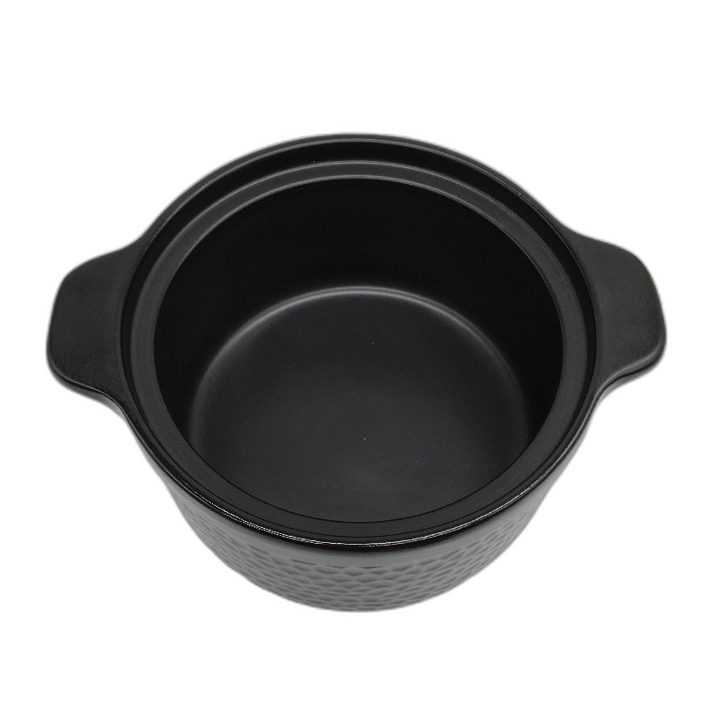 Souped Up Recipes Heavy Duty Ceramic Claypot  Black Blue & White NEW
