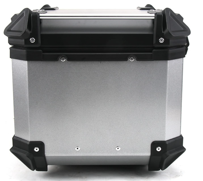 Iproods 45L Motorcycle Aluminium Alloy Silver Tailbox Top Case NEW