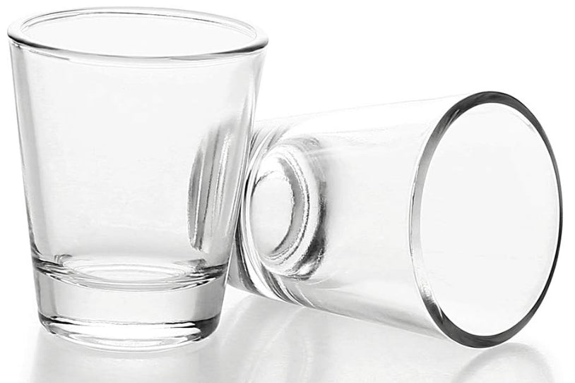 10 Pack 1.5 oz Clear Shot Glass Set With Heavy Solid Balanced Base NEW