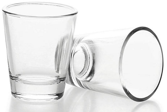 10 Pack 1.5 oz Clear Shot Glass Set With Heavy Solid Balanced Base NEW