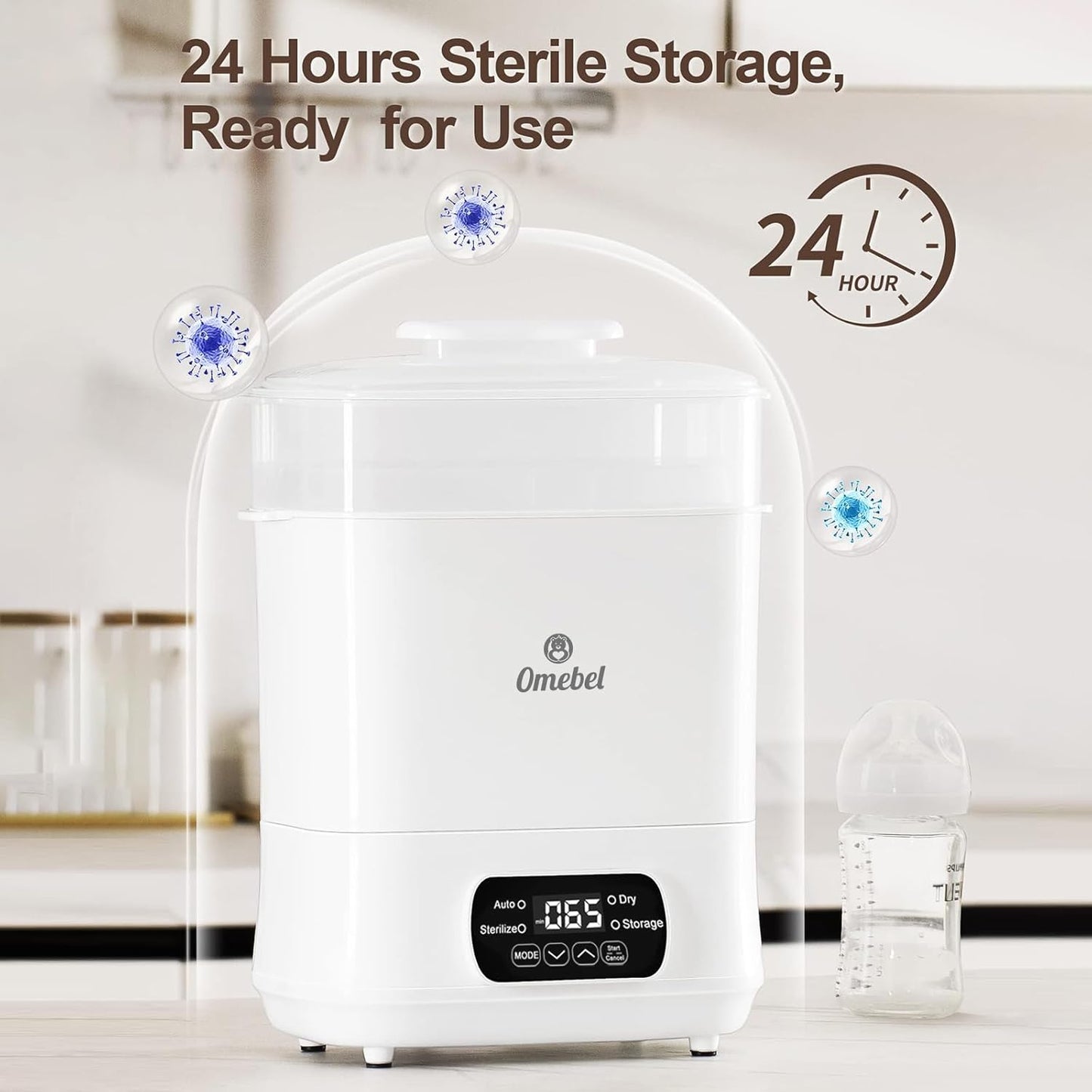 Omebel Baby Bottle & Accessories 4 in 1 Steriliser and Dryer Universal Fit NEW