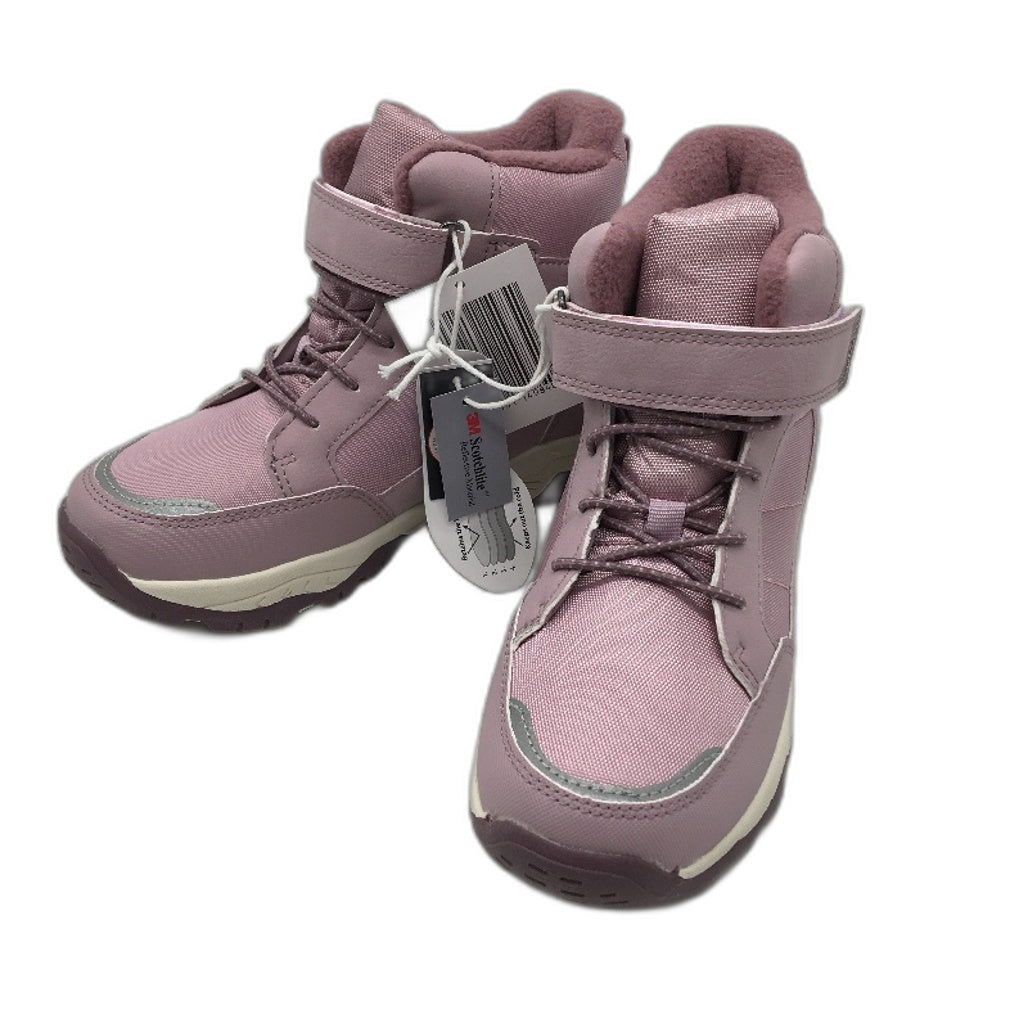 Crane Snow Extreme Thermoboots Fleece Lined Elastic Lace Pink Kids Size 1 NEW