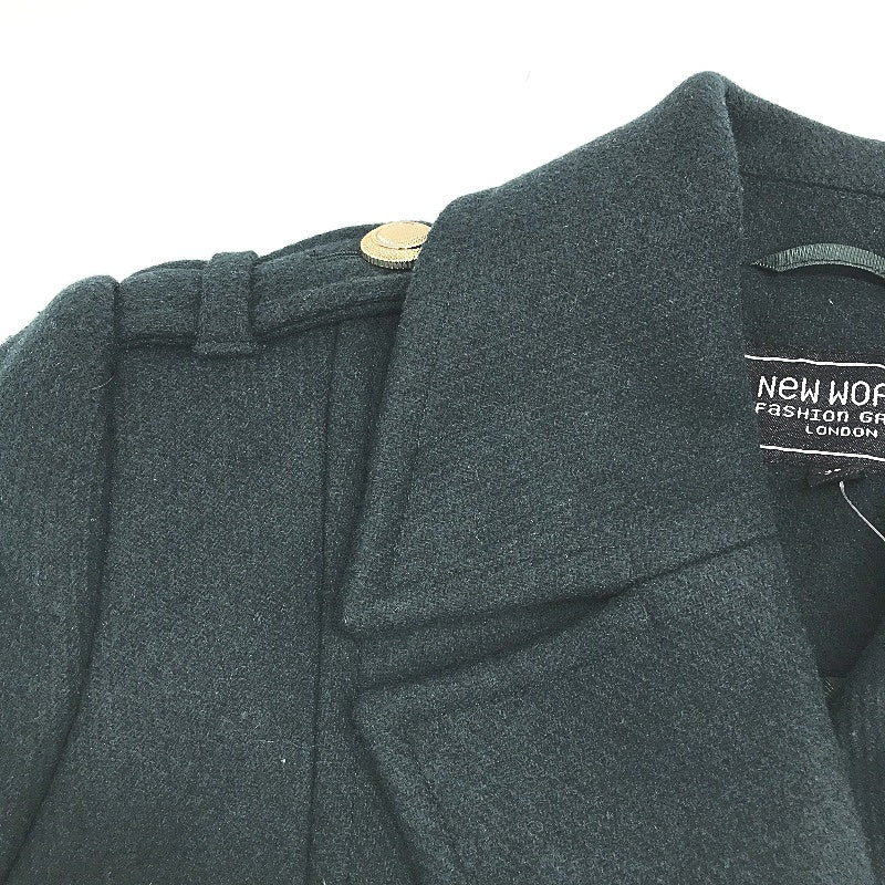 New World Myer Sample Wool Blend Green Double Breasted Jacket Ladies Size 10 NEW