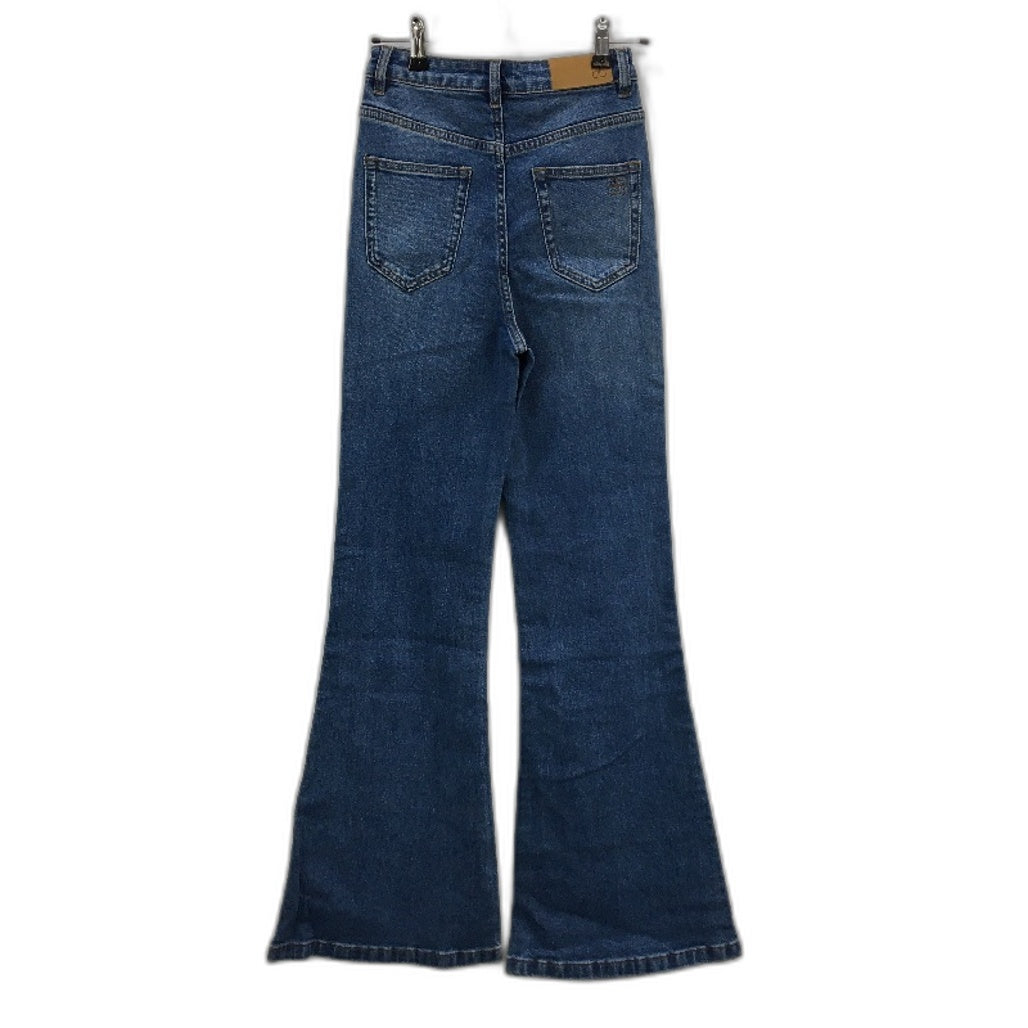 Insight Lenny Flare High Rise Soft Denim Blue Jeans Ladies Size 24 NEW