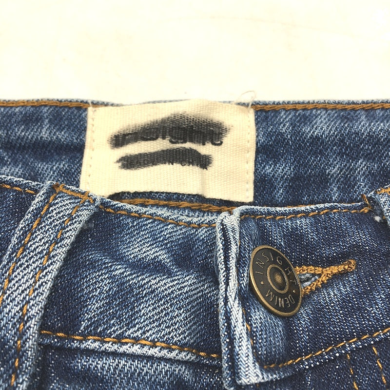 Insight Lenny Flare High Rise Soft Denim Blue Jeans Ladies Size 24 NEW