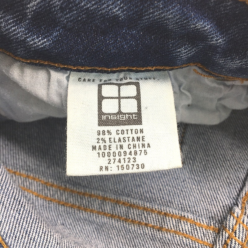Insight Lenny Flare High Rise Soft Denim Blue Jeans Ladies Size 24 NEW