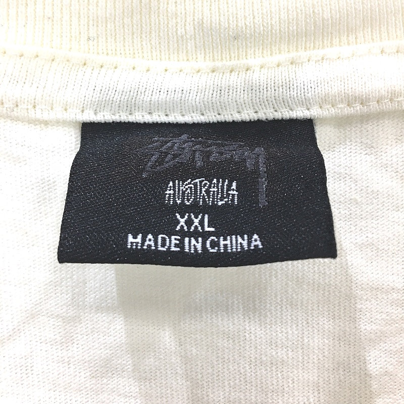 Stussy Venus Pigment Dyed Off White Cotton Relaxed Tee Shirt Mens Size 2XL NEW