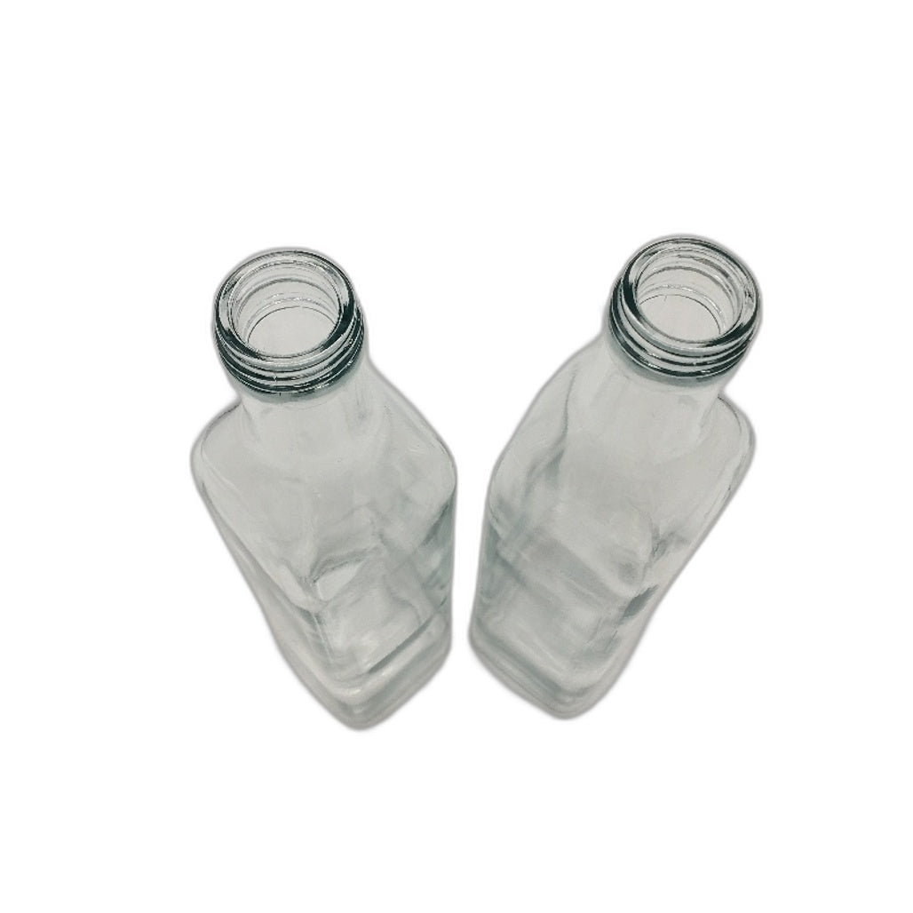 2 Pack 500ml Oil and Vinegar Clear Glass Bottle Dispenser Set NEW