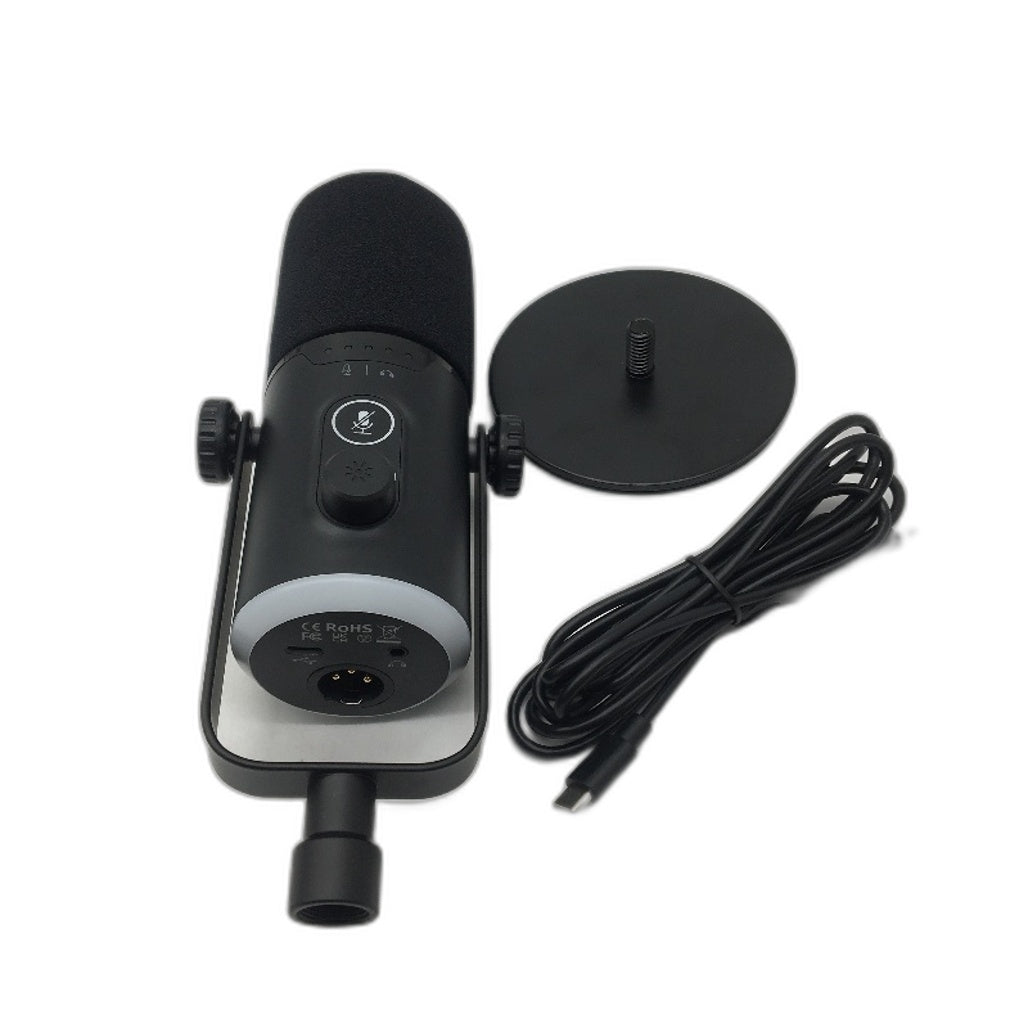 FDUCE D30 USB XLR RGB Light Plug and Play Dynamic Microphone in Black NEW