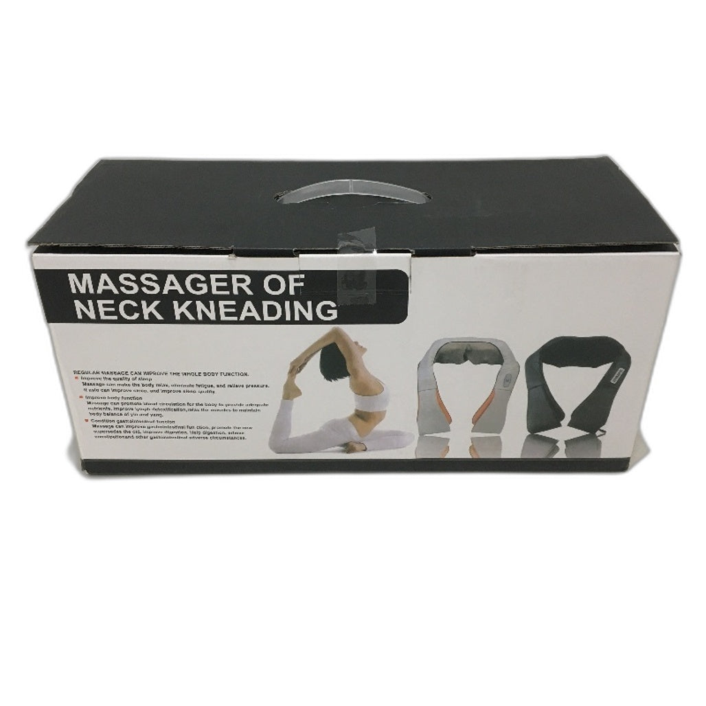 BAIGS Deep Tissue Heated Kneaded Shiatsu Neck and Back Massager in White DEMO
