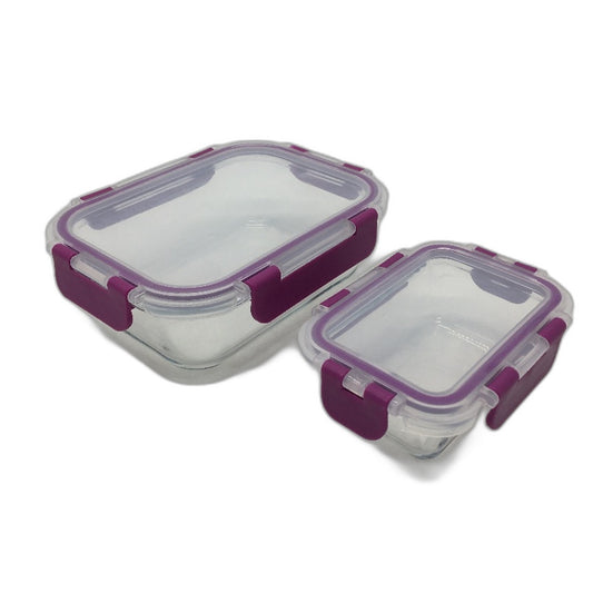 Set of 12 Glass Food Storage Containers with Airtight Lids NEW
