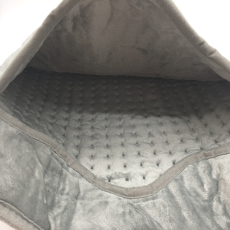 Soft Plush Comfort Electric Foot Warming Heating Pad Pocket in Grey NEW