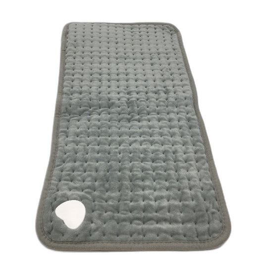 Soft Plush Comfort Electrical Heating Pad for Pain Relief in Grey 60x29cm NEW