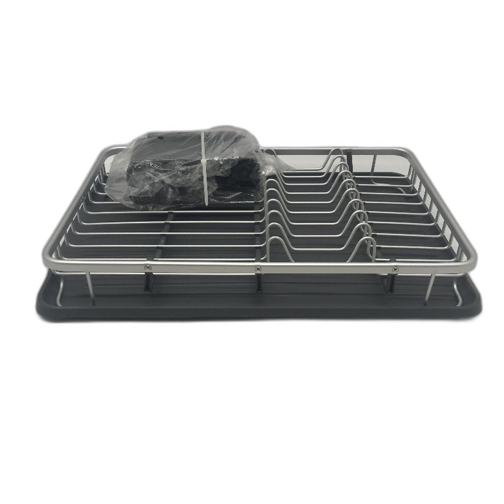 Urackify Kingrack Aluminium Dish Drainer Drying Rack Removeable Drip Tray