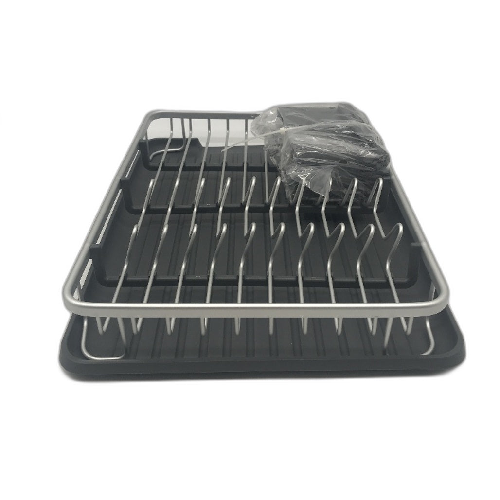 Urackify Kingrack Aluminium Dish Drainer Drying Rack Removeable Drip Tray