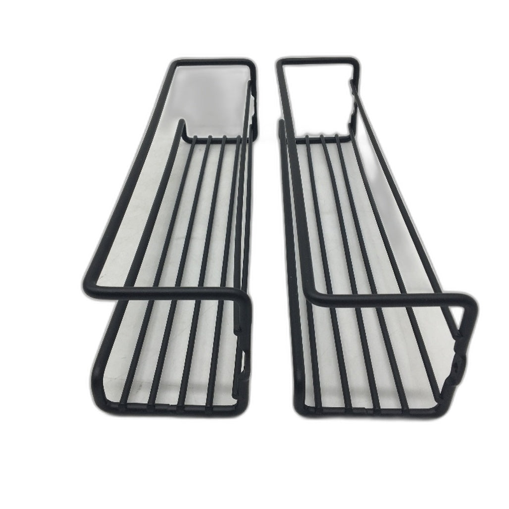 4-Tier Black Standing Spice Rack Organiser Storage Shelf With Sticker Labels