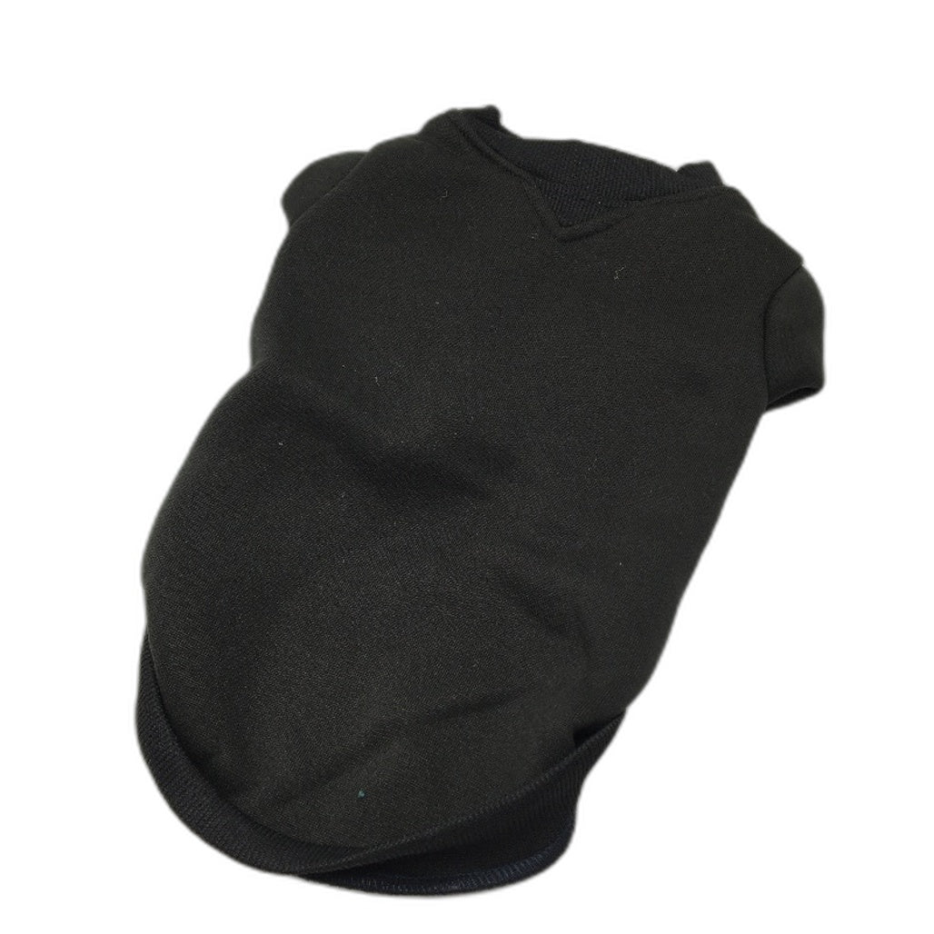 Milo & Mink 3 Pcs Black Fleece Doggy Sweater & Collars Bundle Dog Size Small