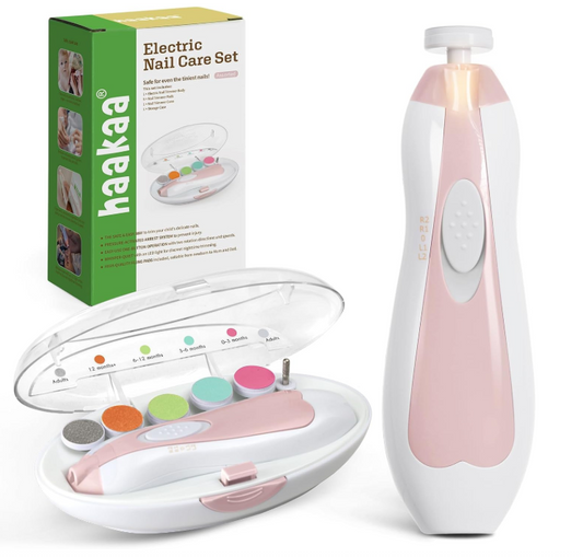 Haakaa Baby Nail Trimmer & Electric File Care Kit Child Safe Nail Clipper