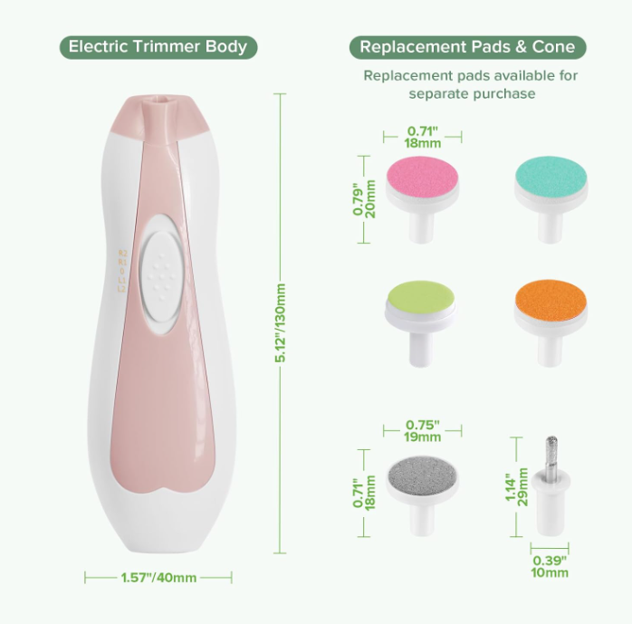 Haakaa Baby Nail Trimmer & Electric File Care Kit Child Safe Nail Clipper