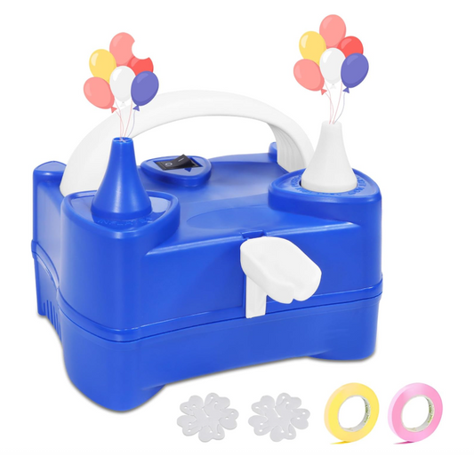 Electric Balloon Pump Dark Blue Air Pump With 5 Accessories & 2 Inflation Modes