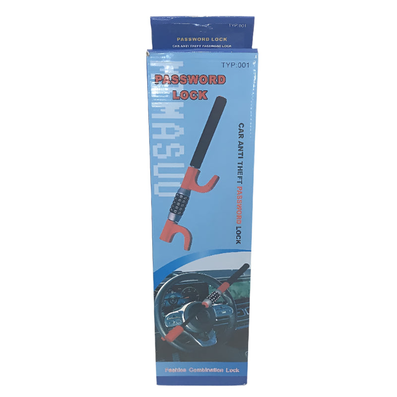Heavy Duty Anti Theft Keyless Password Steering Wheel Lock For Vehicle Truck Van