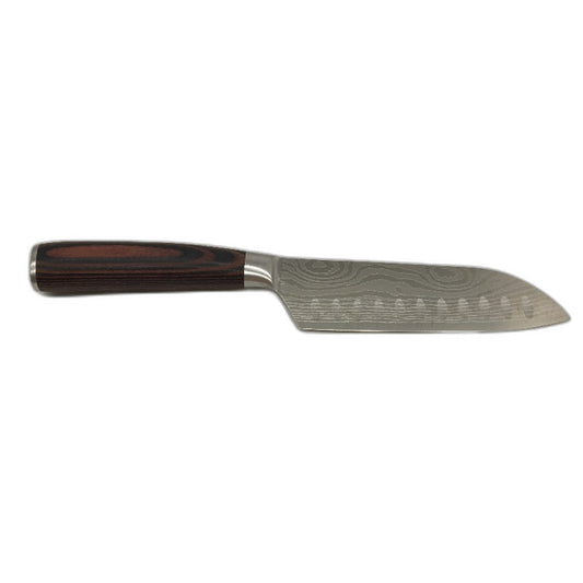 Paudin 5 Inch Ultra Sharp High Carbon Santoku Kitchen Knife Stainless Steel
