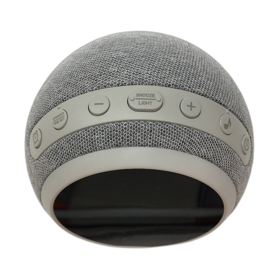White Noise Sound Machine With Digital Clock Alarm Soothing Sounds Night Light
