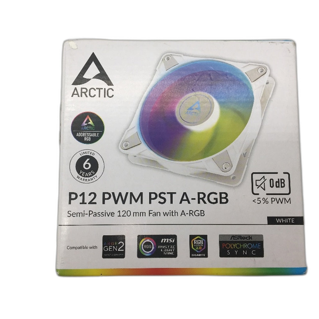 Arctic 3 Pack P12 PWM PST A-RGB Computer PC Cooling Fans Low Noise LED Lights