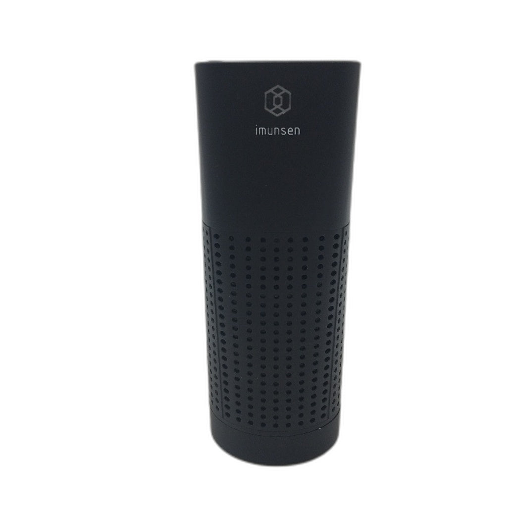 IMUNSEN Portable Car Air Purifier With Cypress Wood 4 Stage Filtration True HEPA