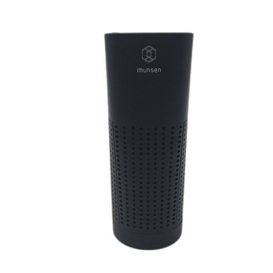 IMUNSEN Portable Car Air Purifier With Cypress Wood 4 Stage Filtration True HEPA