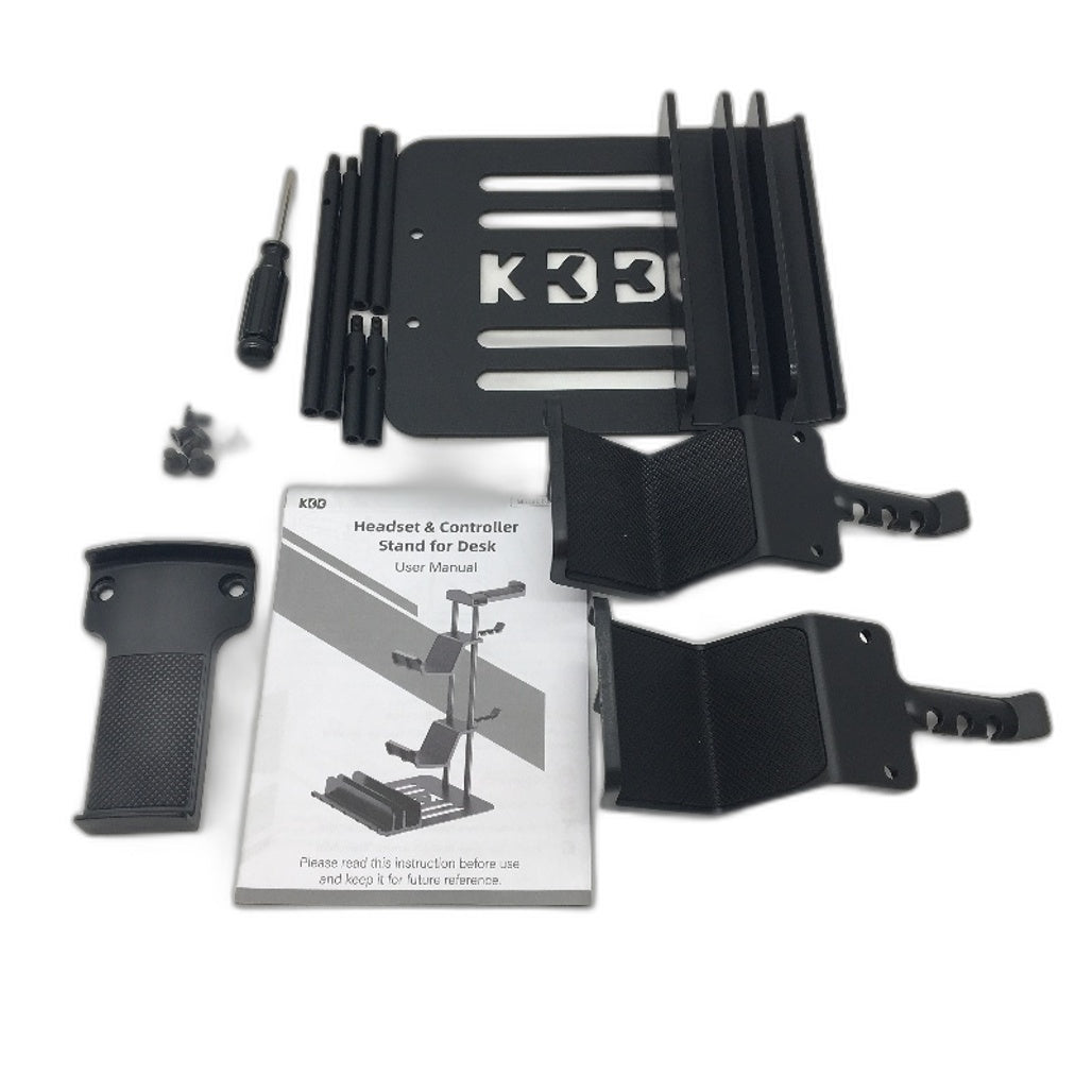 KDD Universal Headset And Controller Desktop Stand Organizer With Device Holder