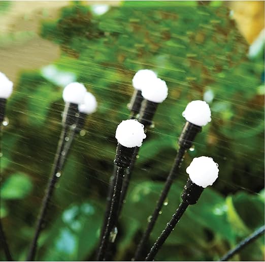 25th Hour Solar Firefly Outdoor Garden Decoration Lights Warm White 2 Pack NEW