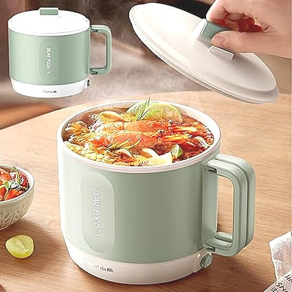 Bear Mini Portable Multipurpose Electric1 2 L Non Stick Ramen Cooker Lazy Pot