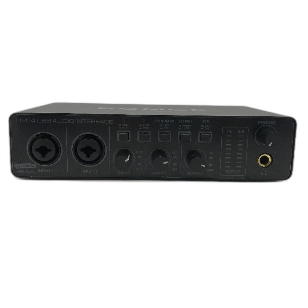 BOMGE U204 Professional USB Audio Interface SOLO XLR 48V 24Bit 192kHZ HiFi NEW